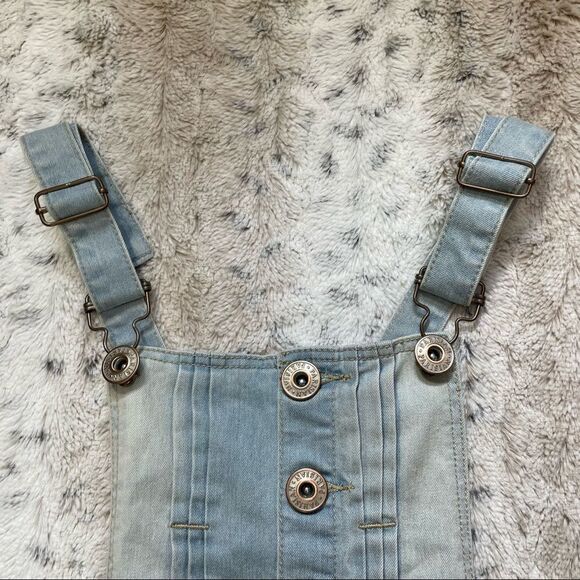 [5] Vintage Dunagrees | Parisian Collection | Light Wash Denim Overall Shorts - Picture 6 of 12